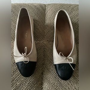 Classic Chanel Lamb Skin Ballerina Flats